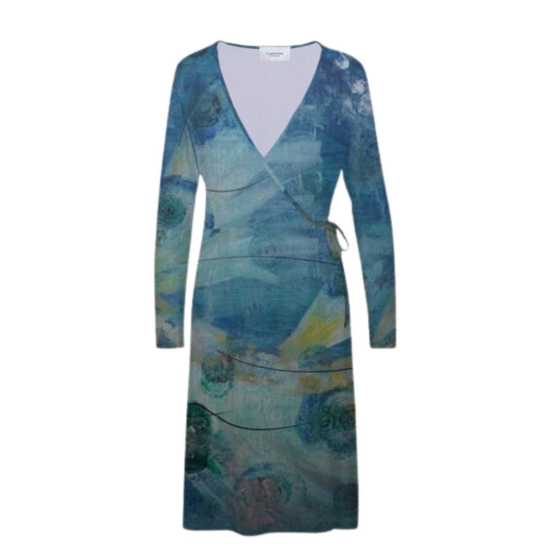 Olivia wrap dress Robin Bobechko