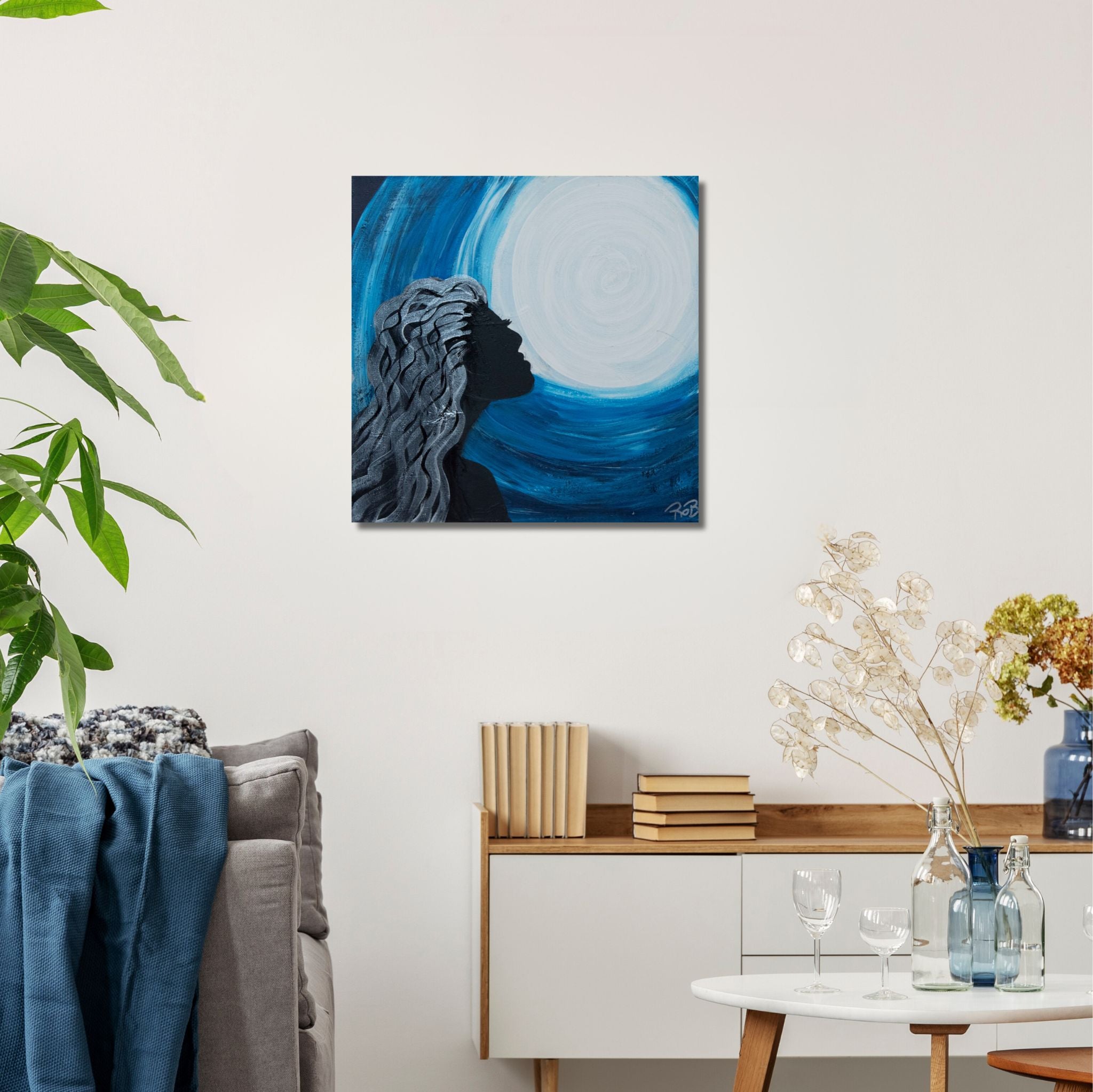 Crying to the Moon - Original painting