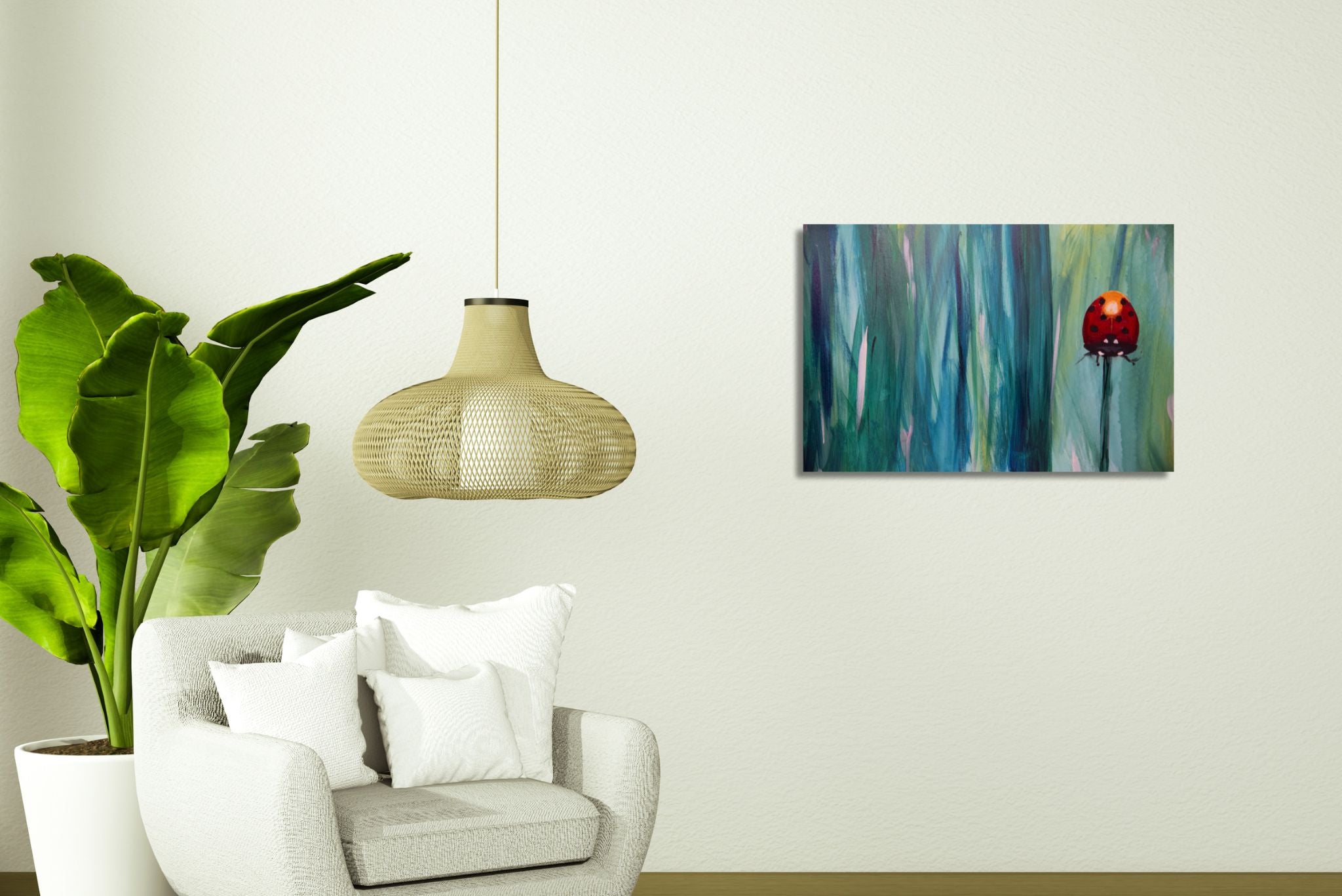 Hello Ladybug - Original Painting