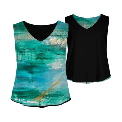 Underwater Kaplan Tank Top - Reversible