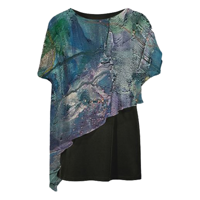 Purple Haze - Yoko Cape Tunic