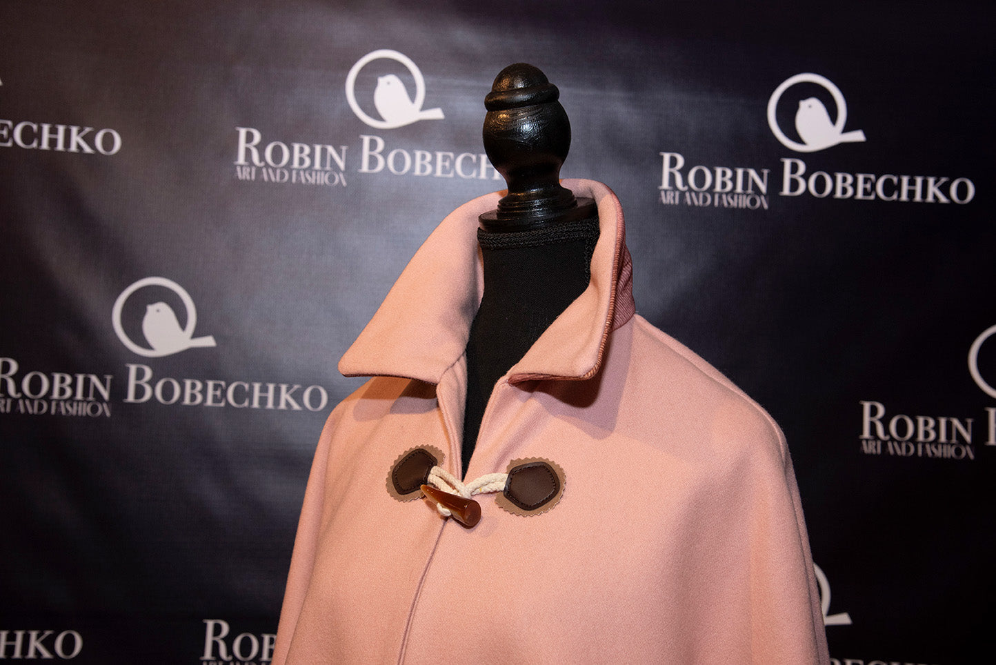 Short Pink Cape with Scarf