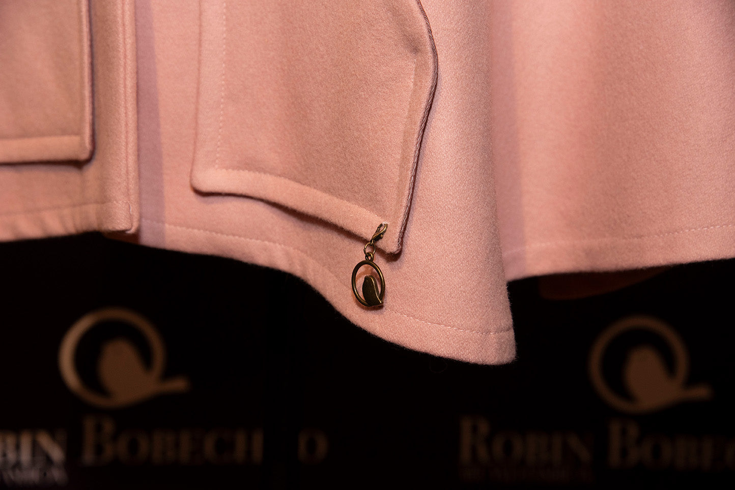 Short Pink Cape with Scarf
