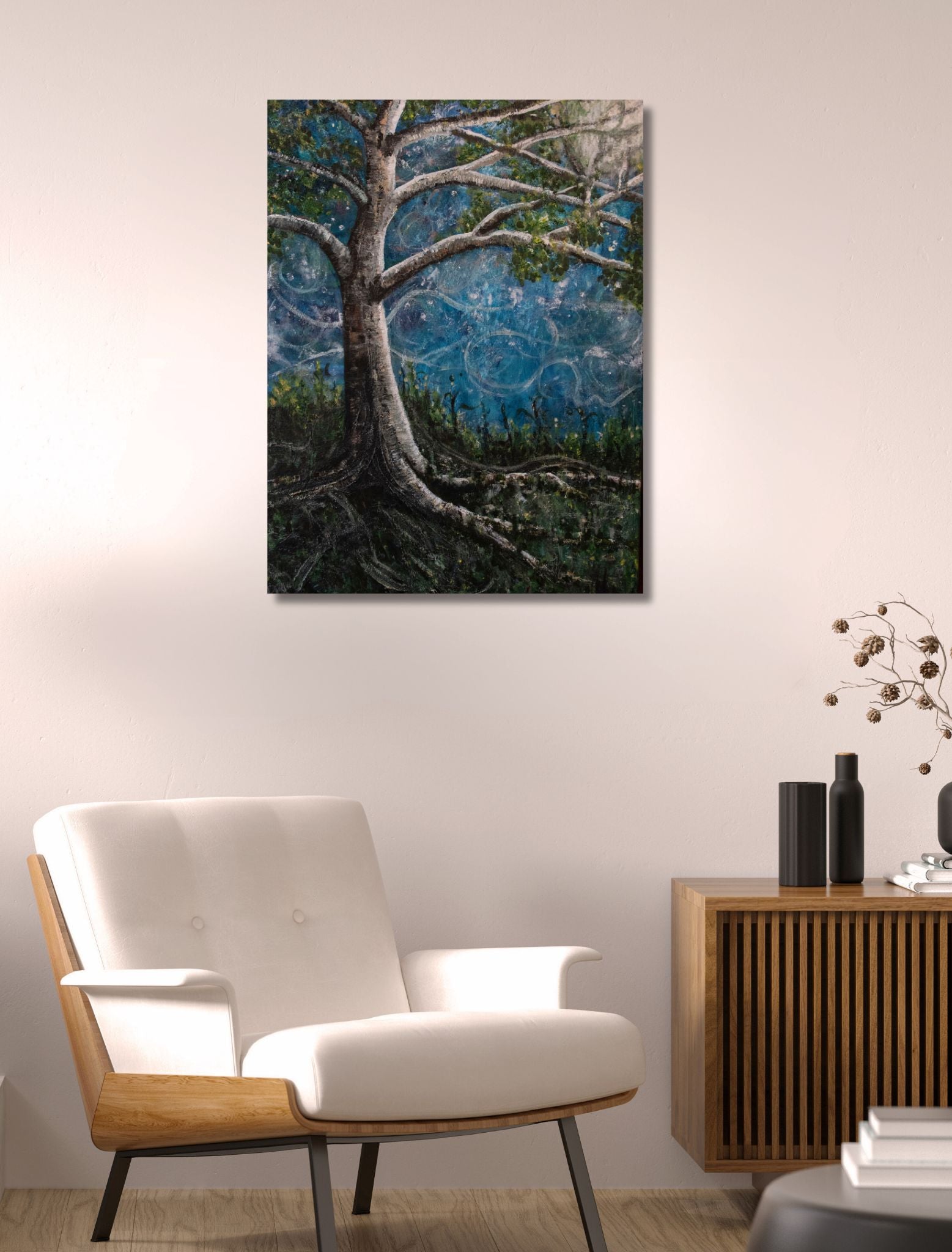 Whimsical Bark - Original Painting